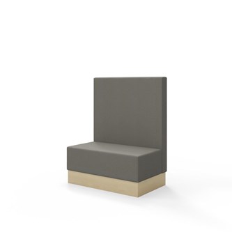 Snake siddemodul 100 med sokkel, mellemhøj ryg sh 43