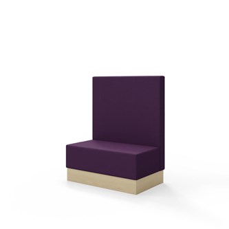 Snake siddemodul 100 med sokkel, mellemhøj ryg sh 43