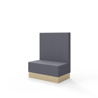 Snake siddemodul 100 med sokkel, mellemhøj ryg sh 43