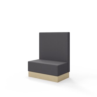 Snake siddemodul 100 med sokkel, mellemhøj ryg sh 43