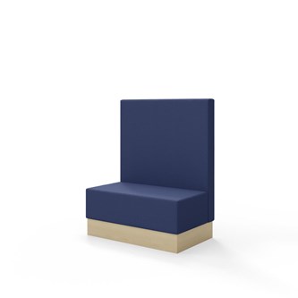 Snake siddemodul 100 med sokkel, mellemhøj ryg sh 43