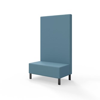 Snake siddemodul 100 med metalben, høj ryg sh 43