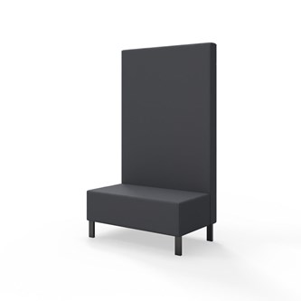 Snake siddemodul 100 med metalben, høj ryg sh 43