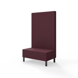 Snake siddemodul 100 med metalben, høj ryg sh 43