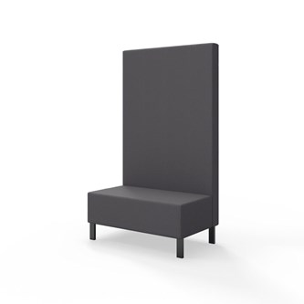 Snake siddemodul 100 med metalben, høj ryg sh 43