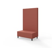 Snake siddemodul 100 med træben, høj ryg sh 37,5