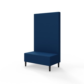 Snake siddemodul 100 med træben, høj ryg sh 43