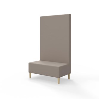 Snake siddemodul 100 med træben, høj ryg sh 43