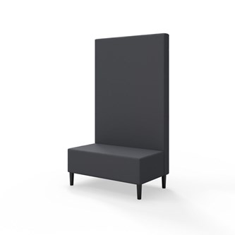 Snake siddemodul 100 med træben, høj ryg sh 43