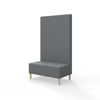 Snake siddemodul 100 med træben, høj ryg sh 43