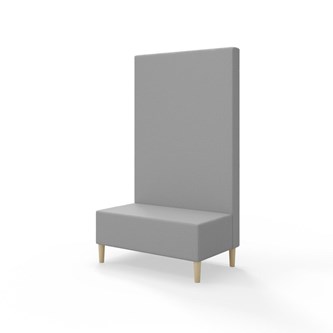 Snake siddemodul 100 med træben, høj ryg sh 43