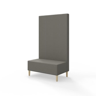 Snake siddemodul 100 med træben, høj ryg sh 43