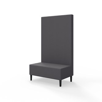 Snake siddemodul 100 med træben, høj ryg sh 43