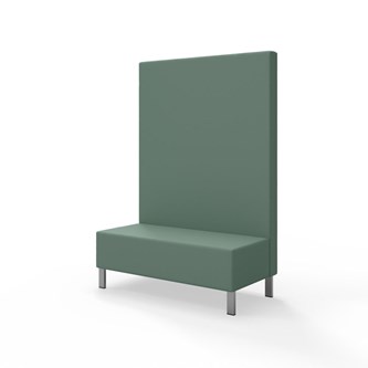 Snake siddemodul 120 med metalben, høj ryg sh 43