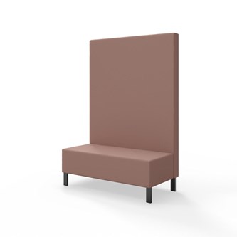 Snake siddemodul 120 med metalben, høj ryg sh 43