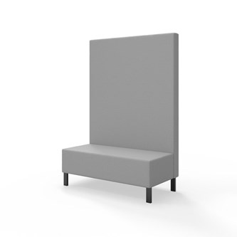 Snake siddemodul 120 med metalben, høj ryg sh 43