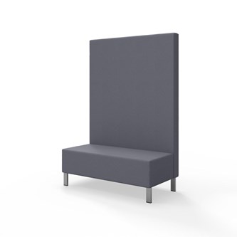 Snake siddemodul 120 med metalben, høj ryg sh 43