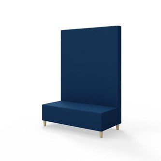 Snake siddemodul 120 med træben, høj ryg sh 37,5