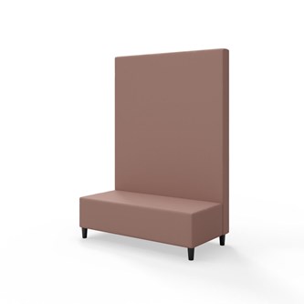 Snake siddemodul 120 med træben, høj ryg sh 37,5