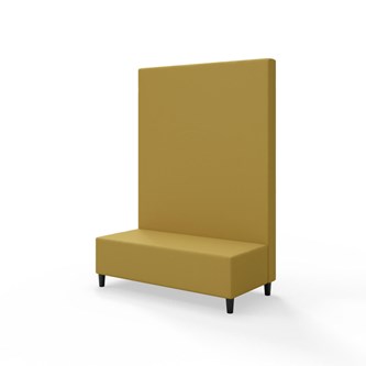 Snake siddemodul 120 med træben, høj ryg sh 37,5