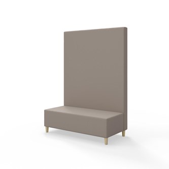 Snake siddemodul 120 med træben, høj ryg sh 37,5