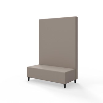 Snake siddemodul 120 med træben, høj ryg sh 37,5