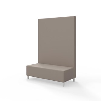 Snake siddemodul 120 med træben, høj ryg sh 37,5