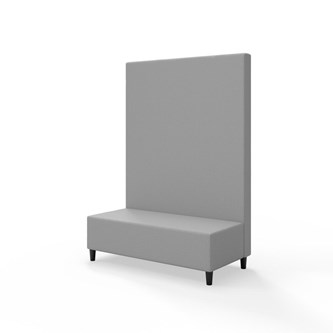 Snake siddemodul 120 med træben, høj ryg sh 37,5