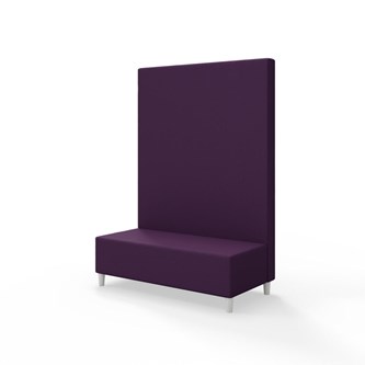 Snake siddemodul 120 med træben, høj ryg sh 37,5