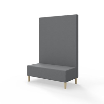 Snake siddemodul 120 med træben, høj ryg sh 43