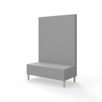 Snake siddemodul 120 med træben, høj ryg sh 43