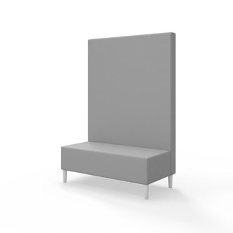 Snake siddemodul 120 med træben, høj ryg sh 43