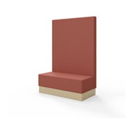 Snake siddemodul 120 med sokkel, høj ryg sh 43