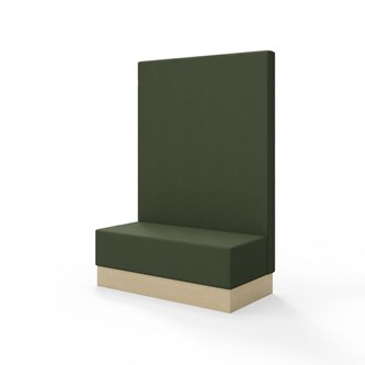 Snake siddemodul 120 med sokkel, høj ryg sh 43