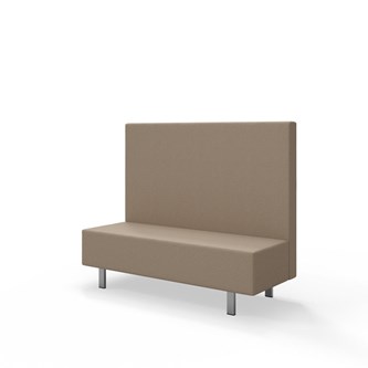 Snake siddemodul 150 med metalben, mellemhøj ryg sh 43