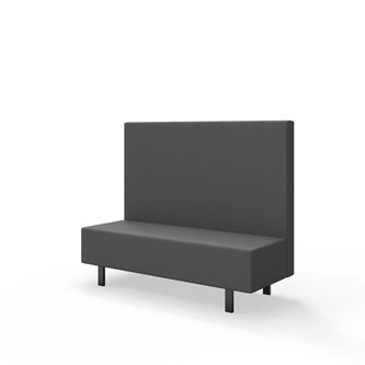 Snake siddemodul 150 med metalben, mellemhøj ryg sh 43