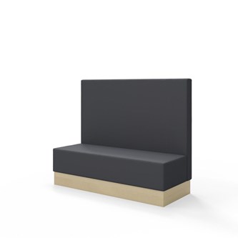 Snake siddemodul 150 med sokkel, mellemhøj ryg sh 43