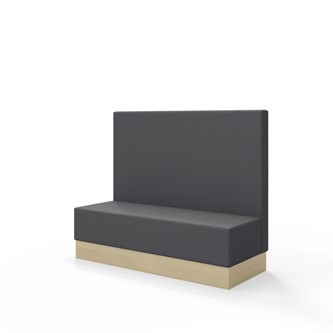 Snake siddemodul 150 med sokkel, mellemhøj ryg sh 43