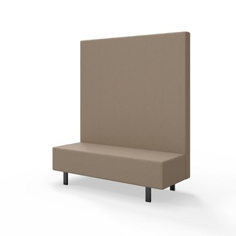 Snake siddemodul 150 med metalben, høj ryg sh 43