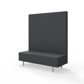 Snake siddemodul 150 med træben, høj ryg sh 43