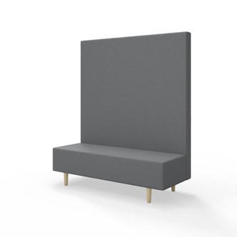 Snake siddemodul 150 med træben, høj ryg sh 43