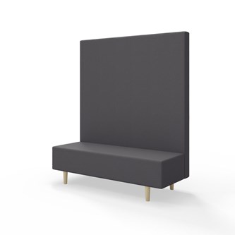 Snake siddemodul 150 med træben, høj ryg sh 43