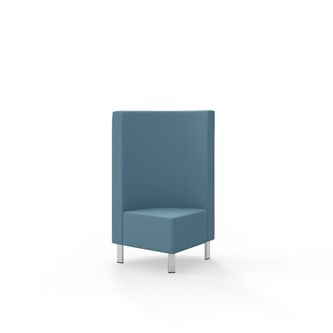 Snake hjørnemodul 90 grader med metalben, mellemhøj ryg sh 43