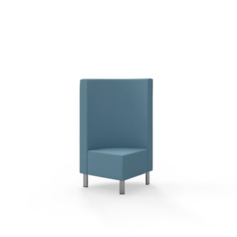 Snake hjørnemodul 90 grader med metalben, mellemhøj ryg sh 43