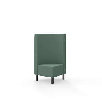 Snake hjørnemodul 90 grader med metalben, mellemhøj ryg sh 43