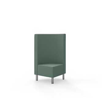 Snake hjørnemodul 90 grader med metalben, mellemhøj ryg sh 43