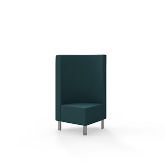 Snake hjørnemodul 90 grader med metalben, mellemhøj ryg sh 43