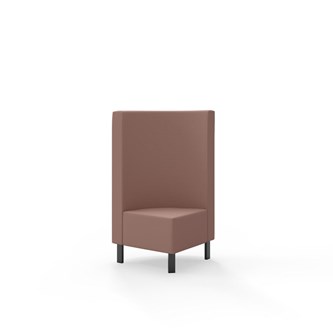 Snake hjørnemodul 90 grader med metalben, mellemhøj ryg sh 43