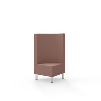 Snake hjørnemodul 90 grader med metalben, mellemhøj ryg sh 43