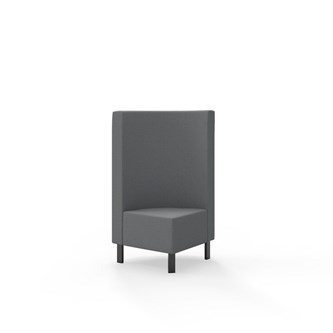 Snake hjørnemodul 90 grader med metalben, mellemhøj ryg sh 43